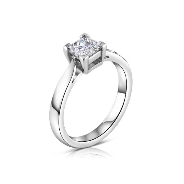 White Gold Diamond Engagement Ring