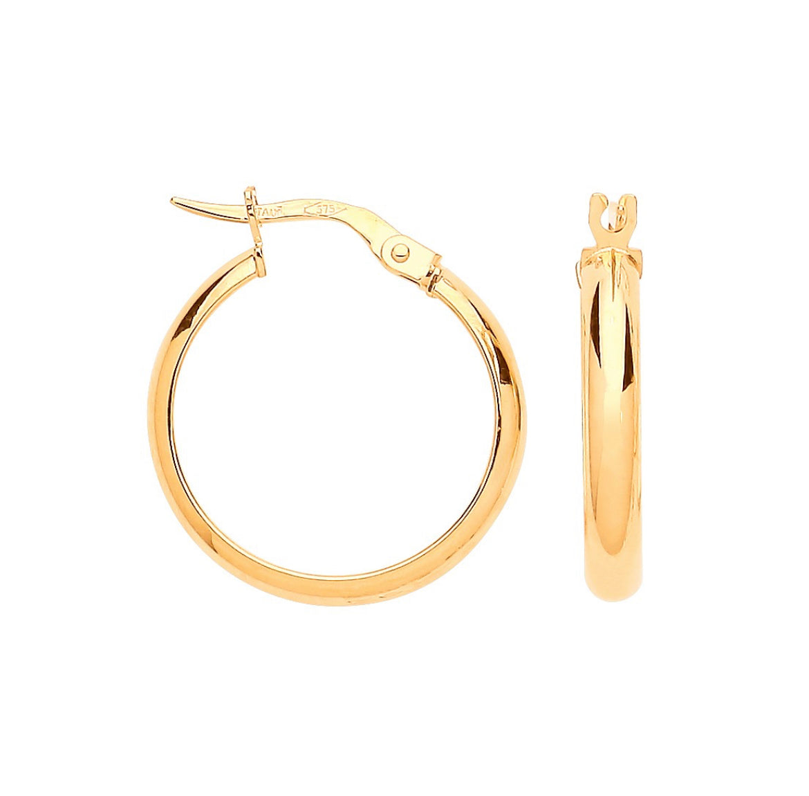 Gold hoop earrings