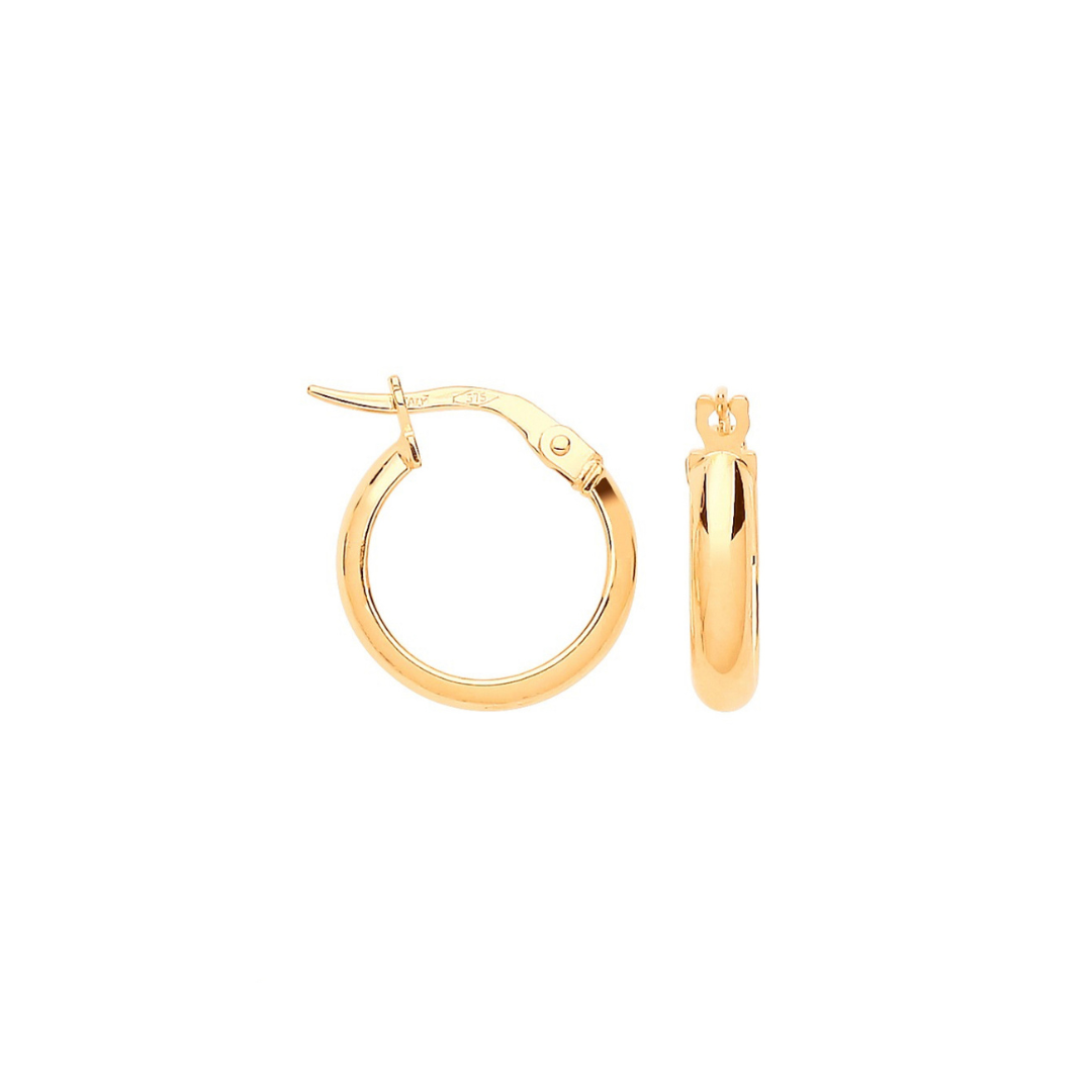 Gold hoop earings