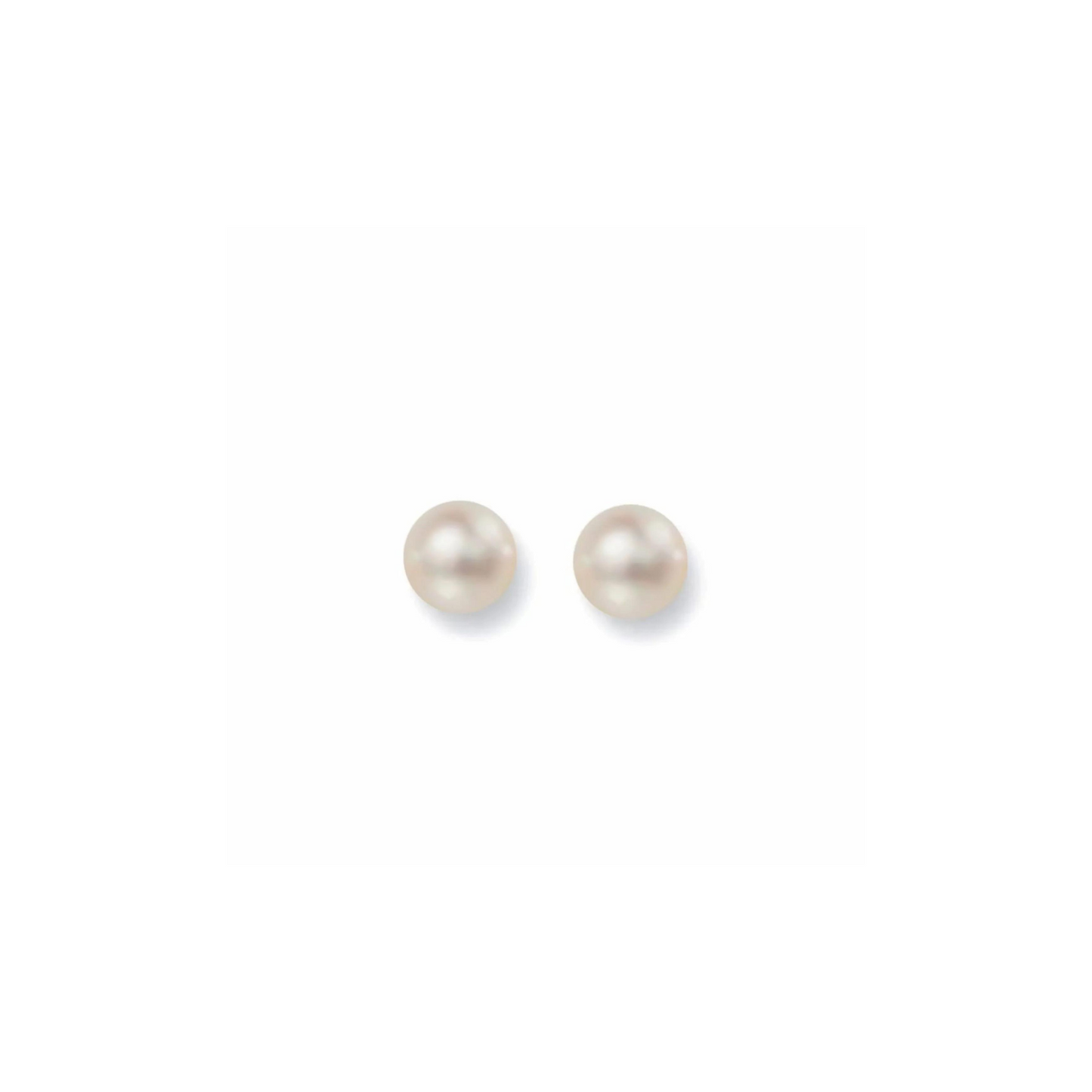 Gold Pearl Stud Earrings