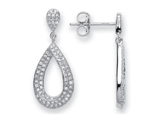 Diamond Drop Earrings