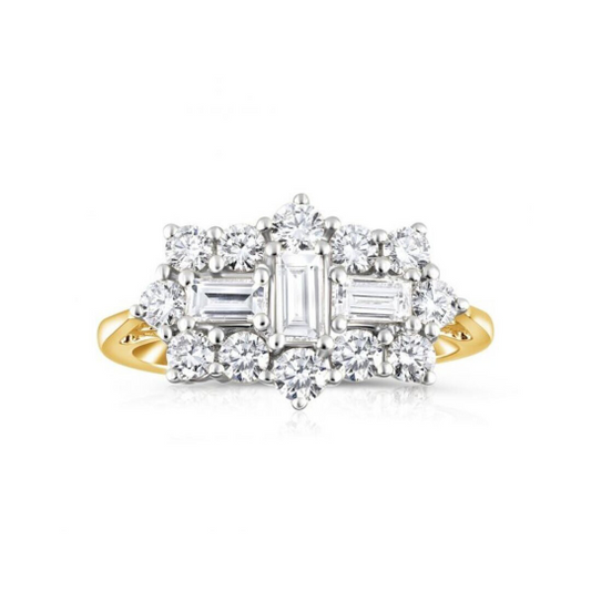 Diamond Cluster Ring