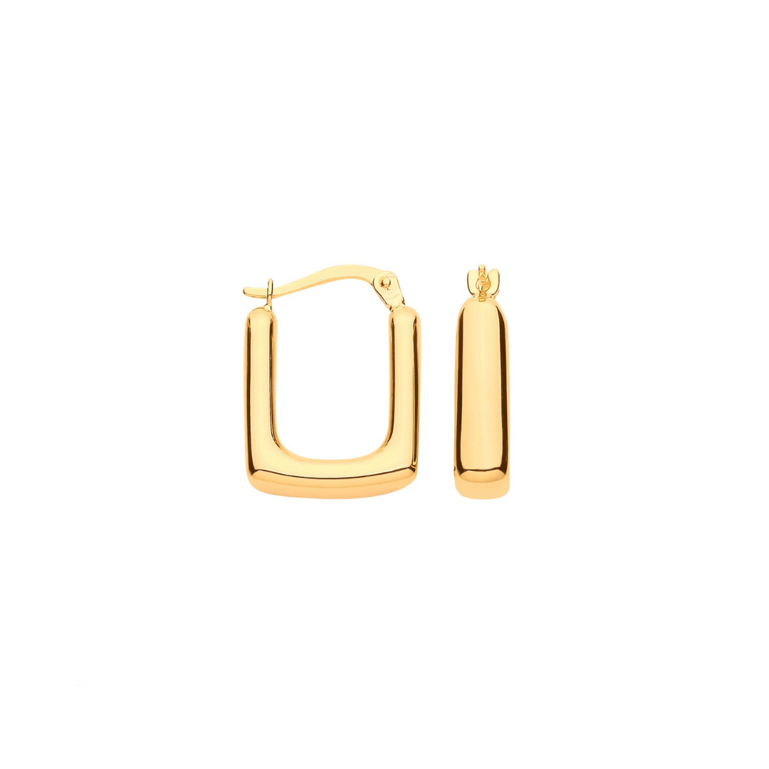 Gold hoop earrings