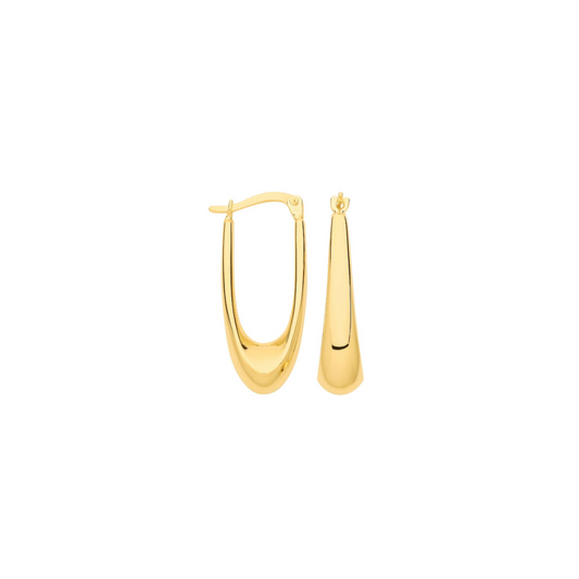 Gold hoop earrings