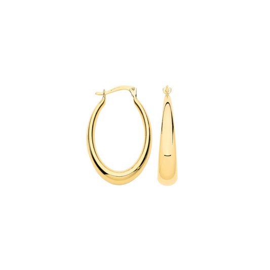 Gold hoop earrings