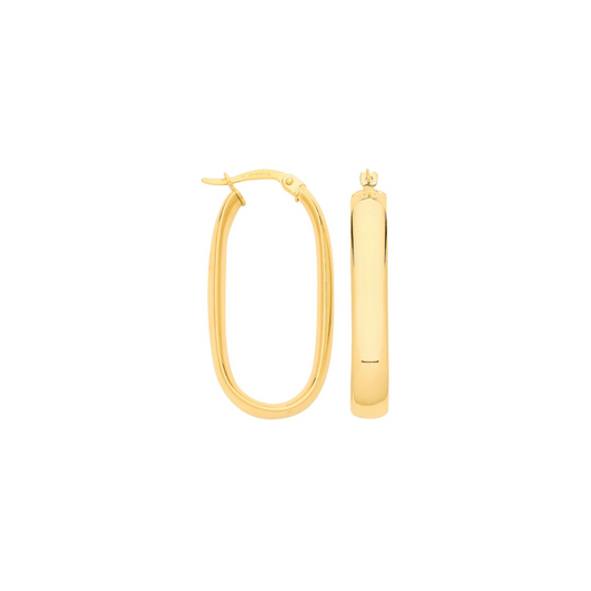 Gold hoop earrings