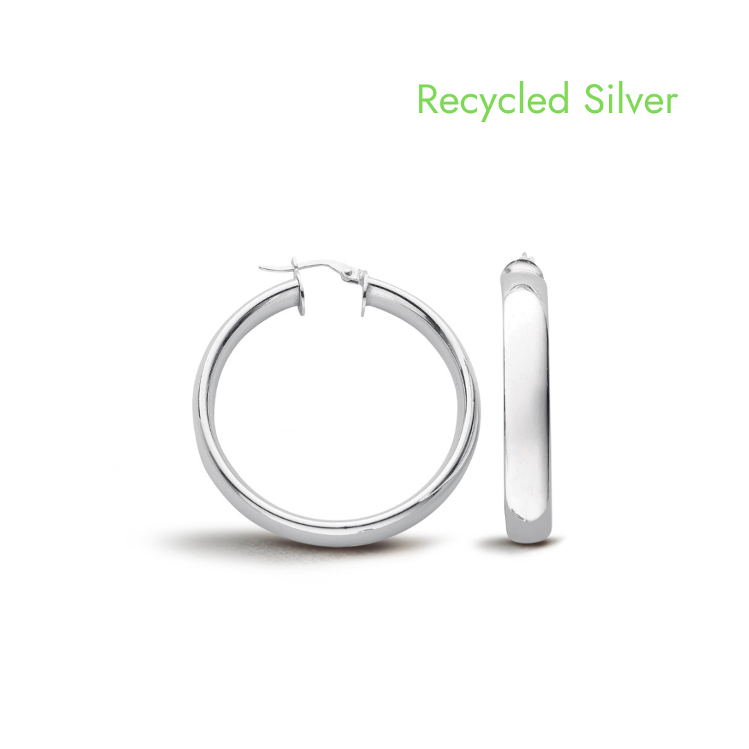 Silver Hoop Earrings