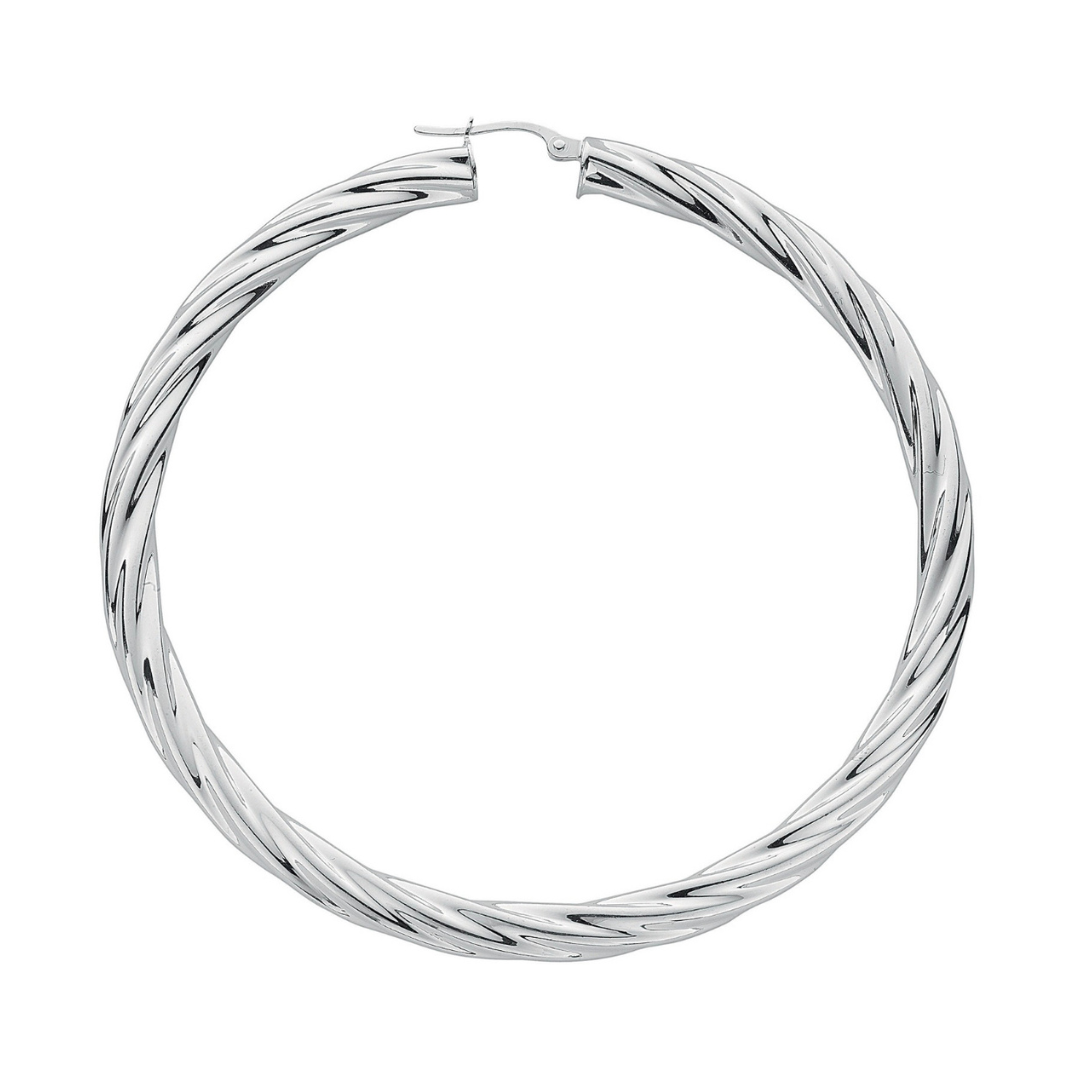 Silver Hoops