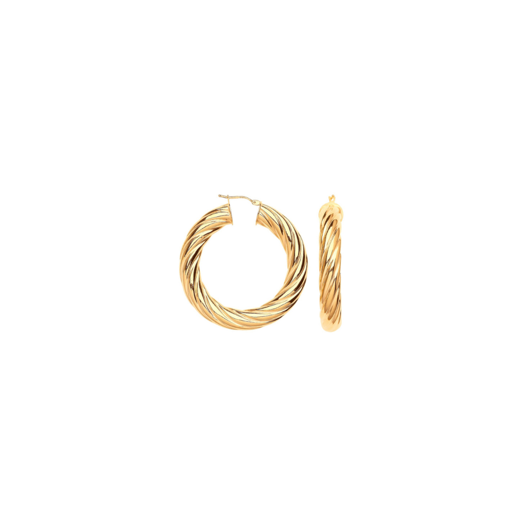 Gold hoop earrings 