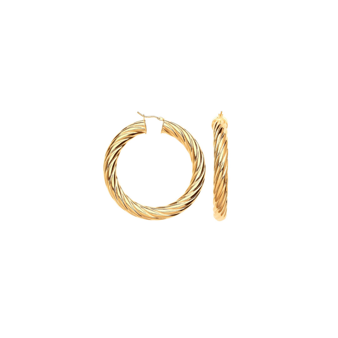 Gold hoop earrings