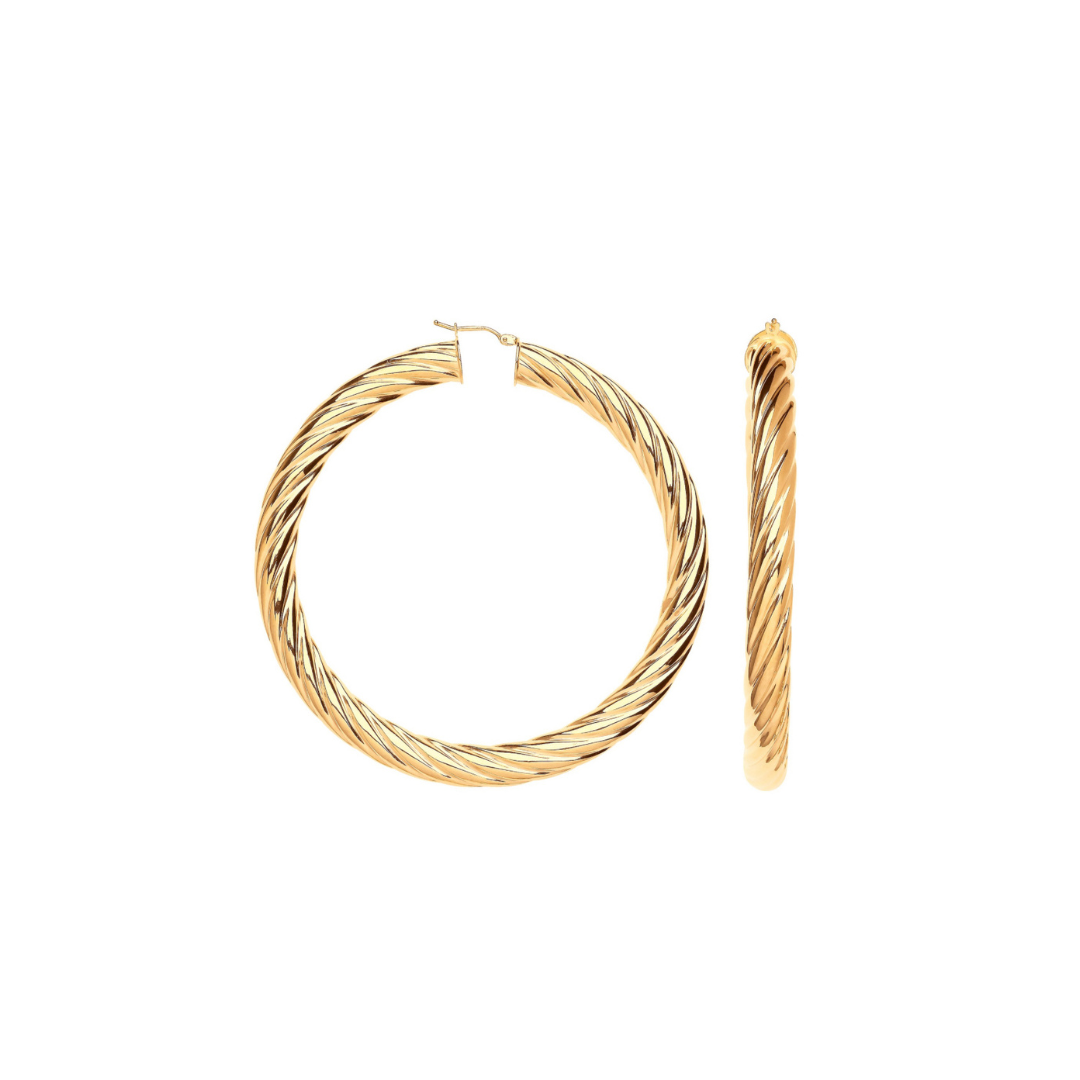 Gold hoop earrings