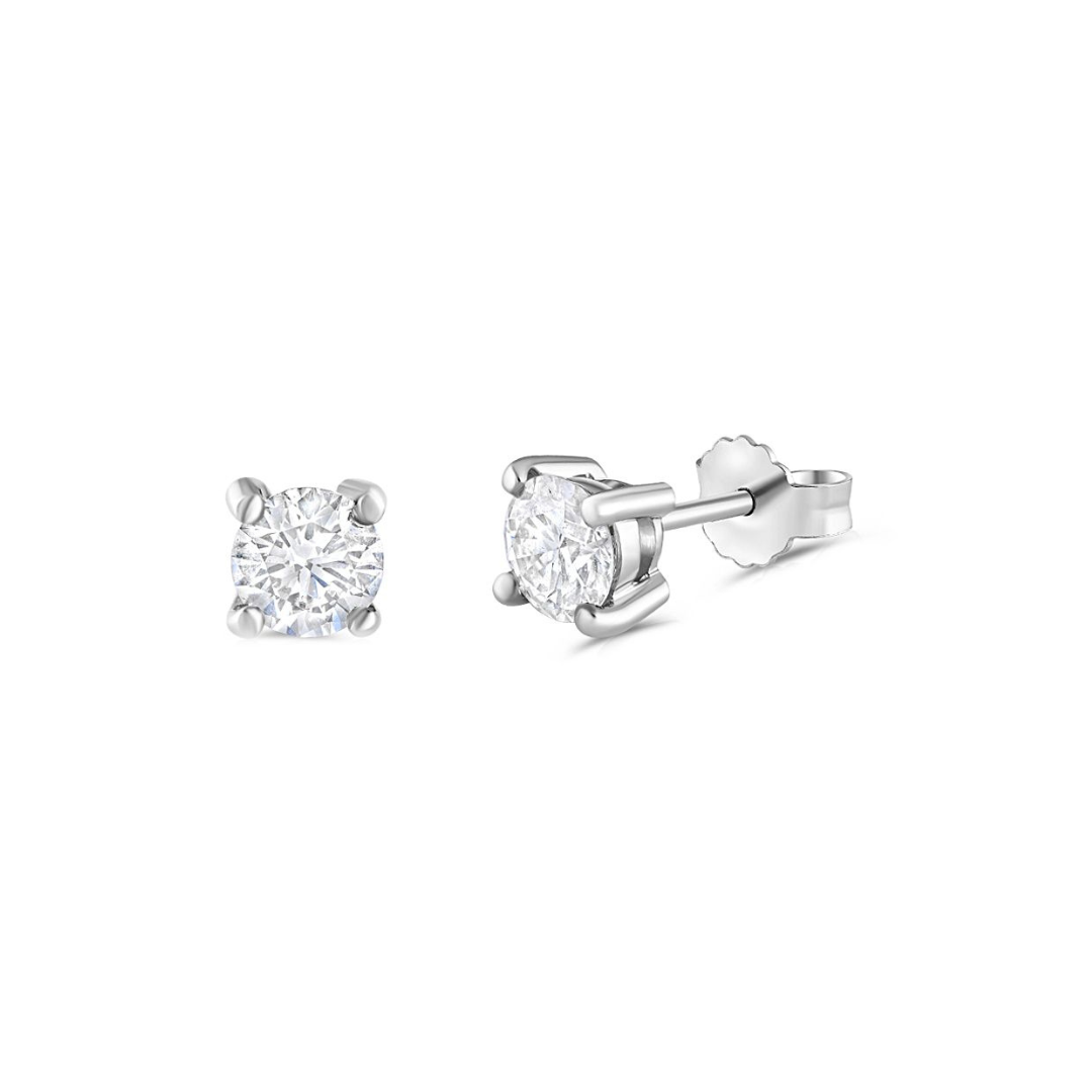 White Gold Diamond Earrings